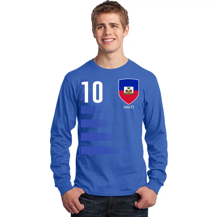 Haiti Football Soccer Futbol Jersey Long Sleeve Shirt