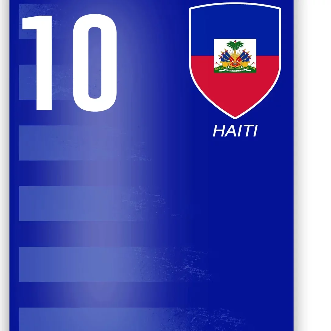 Haiti Football Soccer Futbol Jersey Poster