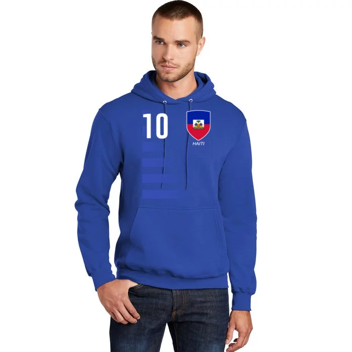 Haiti Football Soccer Futbol Jersey Tall Hoodie