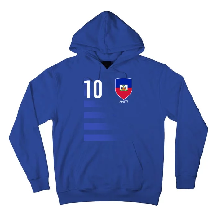 Haiti Football Soccer Futbol Jersey Tall Hoodie