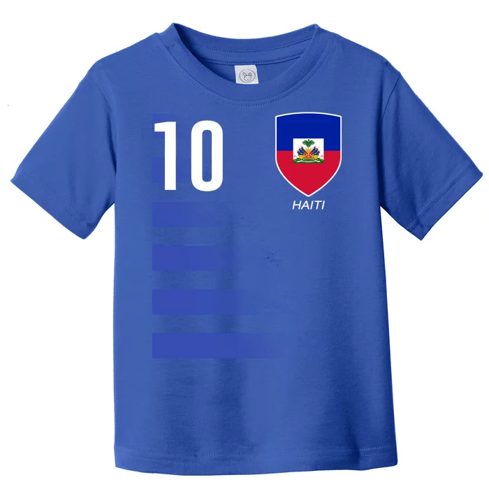 Haiti Football Soccer Futbol Jersey Toddler T-Shirt