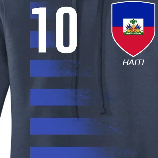 Haiti Football Soccer Futbol Jersey Women's Pullover Hoodie