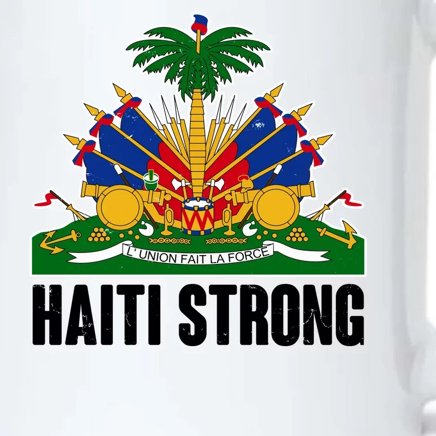 Haiti Strong Flag Symbol Logo Black Color Changing Mug