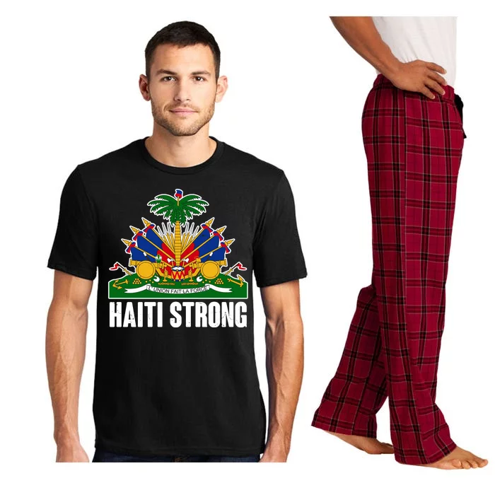 Haiti Strong Flag Symbol Logo Pajama Set