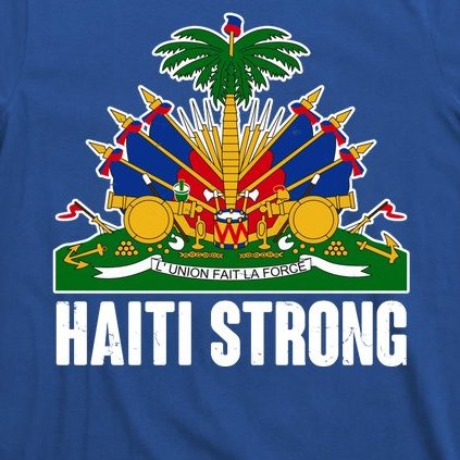 Haiti Strong Flag Symbol Logo T-Shirt