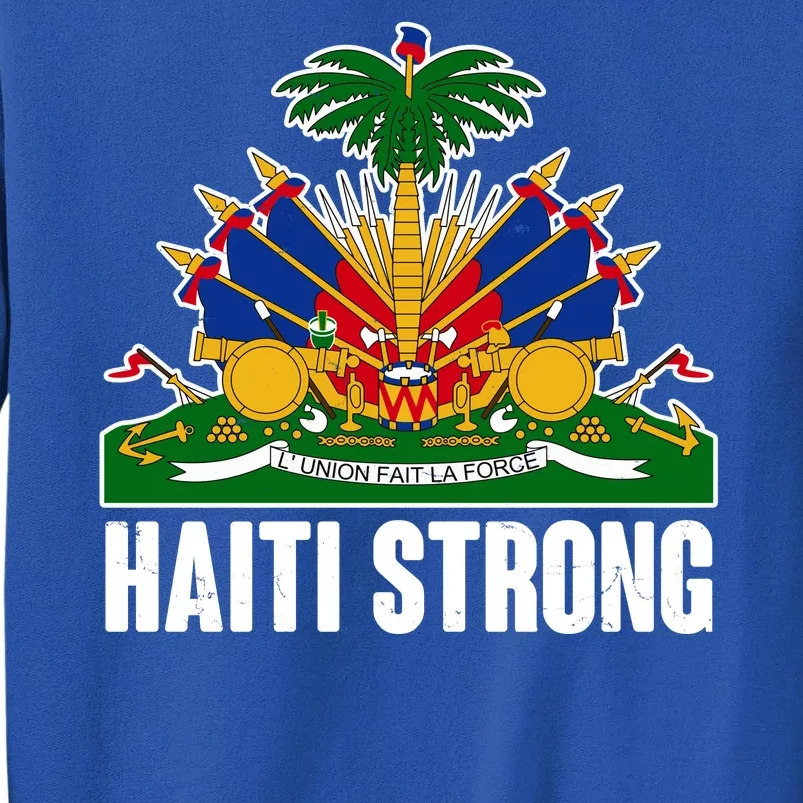 Haiti Strong Flag Symbol Logo Tall Sweatshirt