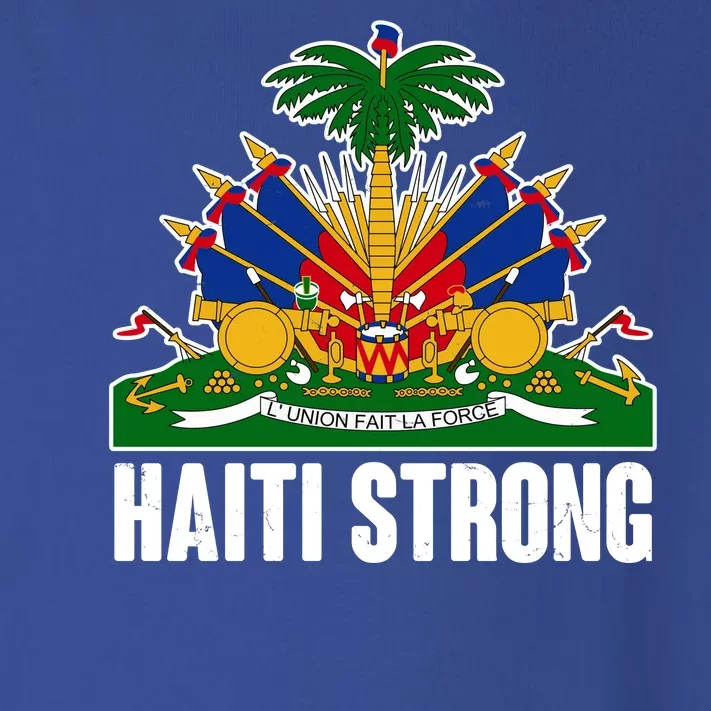 Haiti Strong Flag Symbol Logo Toddler Long Sleeve Shirt