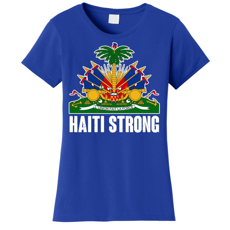 Haiti Strong Flag Symbol Logo Women's T-Shirt