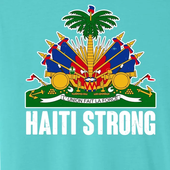 Haiti Strong Flag Symbol Logo ChromaSoft Performance T-Shirt