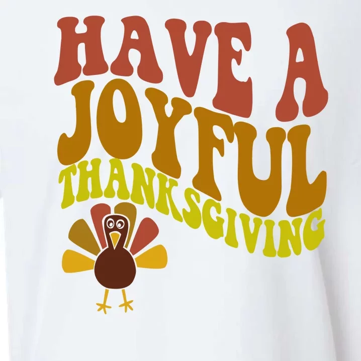 Have A Joyful Thanksgiving Cute Holiday Sueded Cloud Jersey T-Shirt