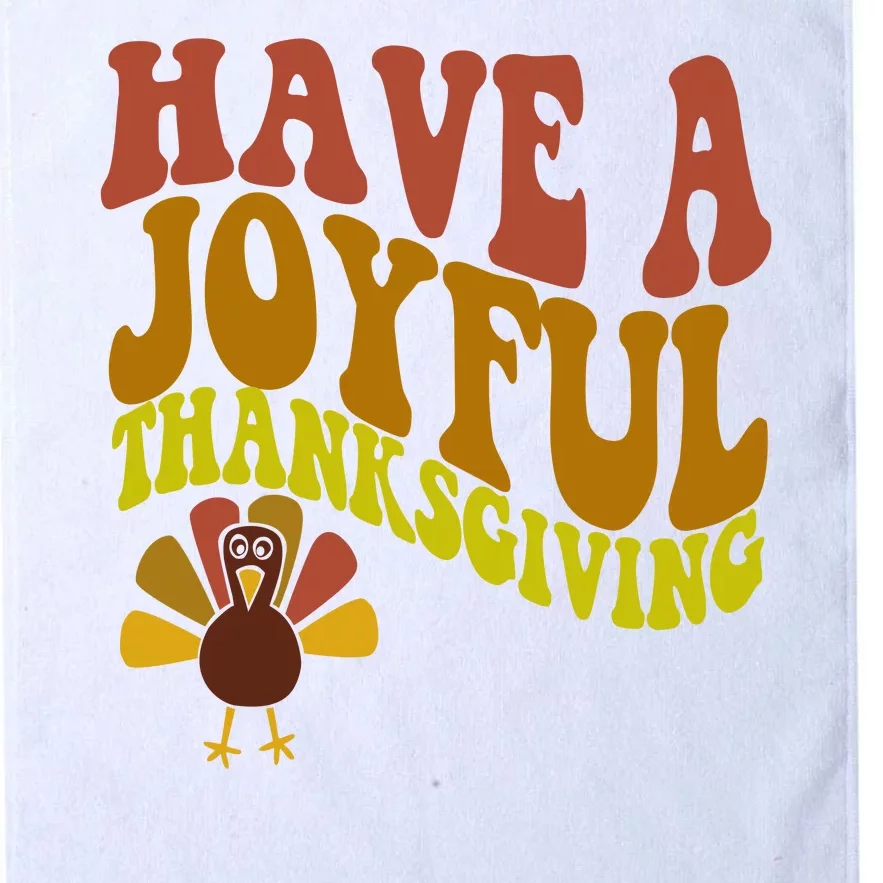 Have A Joyful Thanksgiving Cute Holiday Platinum Collection Golf Towel