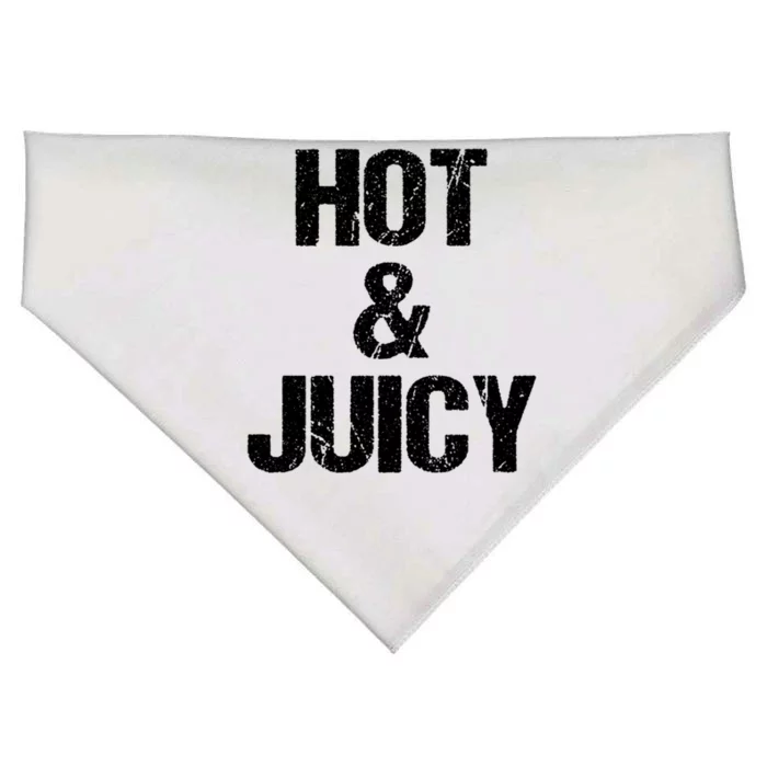 Hot And Juicy Bbq Grill Barbecue Gift USA-Made Doggie Bandana