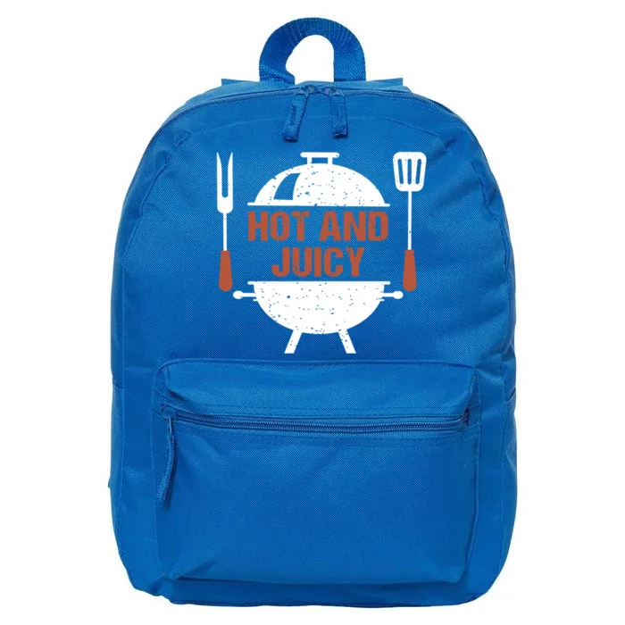 Hot And Juicy Bbq Grill Barbecue Gift 16 in Basic Backpack