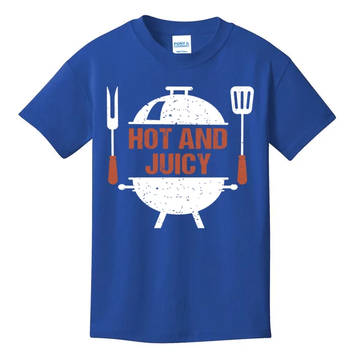 Hot And Juicy Bbq Grill Barbecue Gift Kids T-Shirt