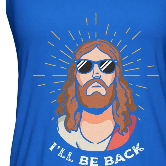 Holy Aperoli Jesus Christ Ill Be Back Funny AperolyPun Ladies Essential Flowy Tank