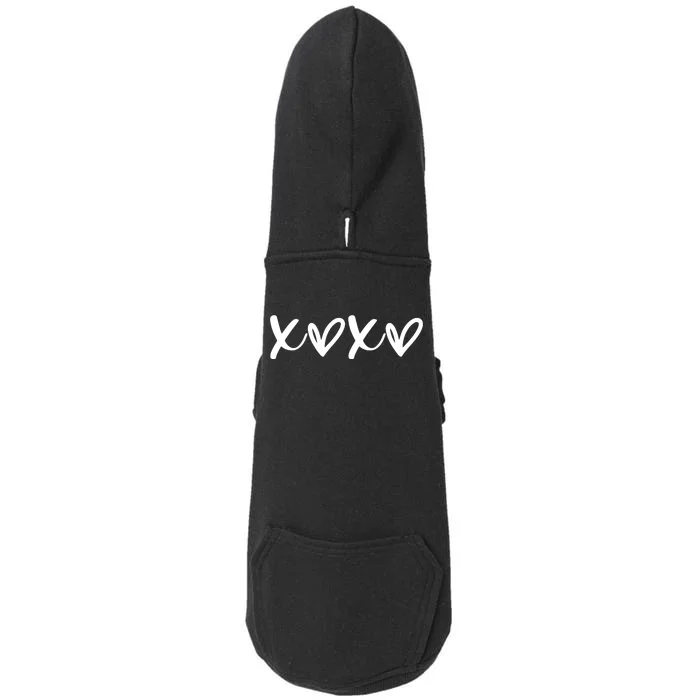 Hugs And Kisses Xoxo Doggie 3-End Fleece Hoodie