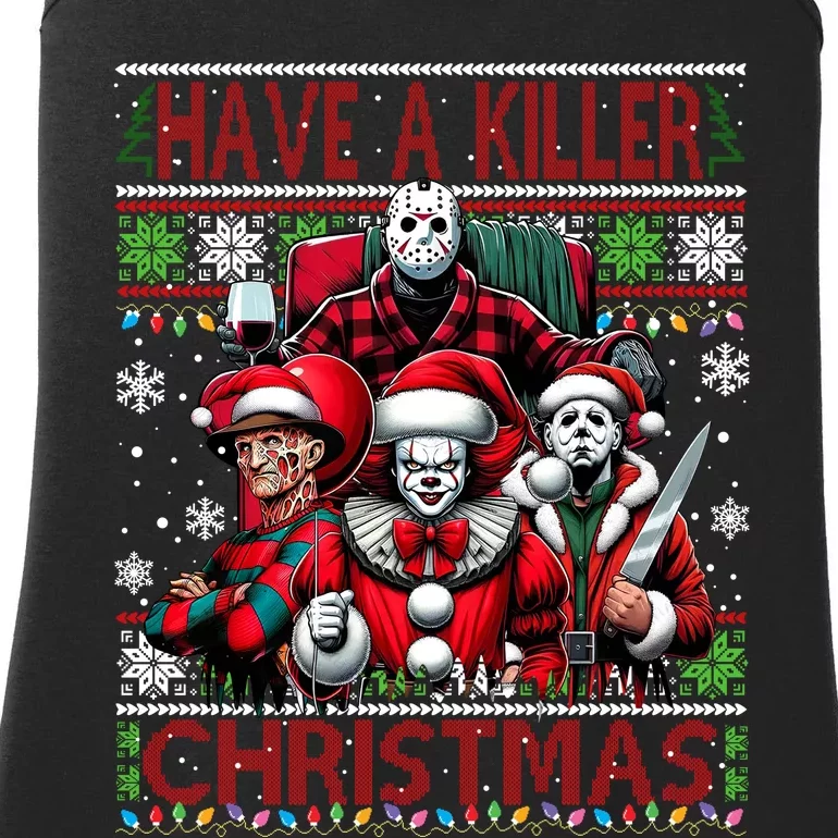 Have A Killer Christmas Merry Creepmas Killers Friends Myers Ladies Essential Tank