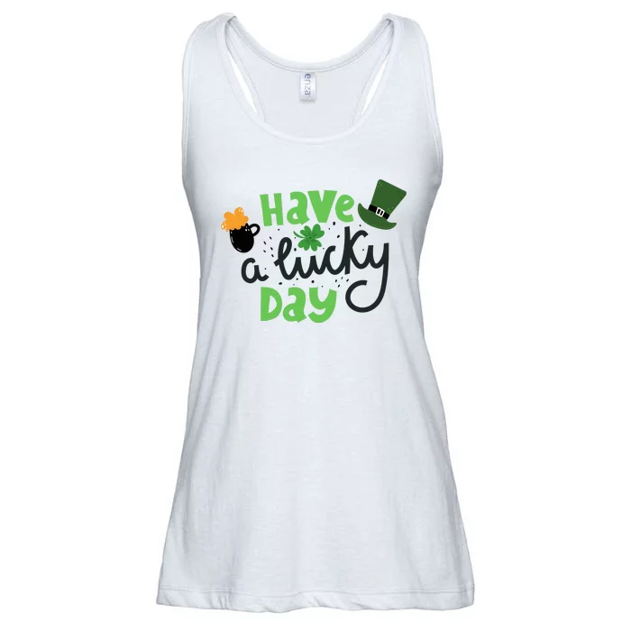 Have A Lucky Day St Patrick's Day Festive Ladies Essential Flowy Tank