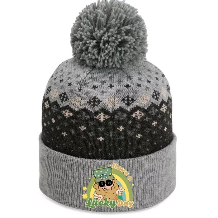 Have A Lucky Day St Patricks Day The Baniff Cuffed Pom Beanie