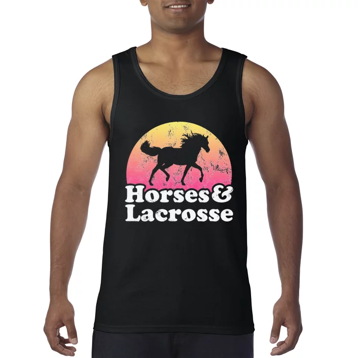 Horse and Lacrosse  or Horses Tank Top