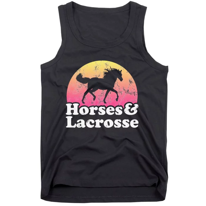 Horse and Lacrosse  or Horses Tank Top