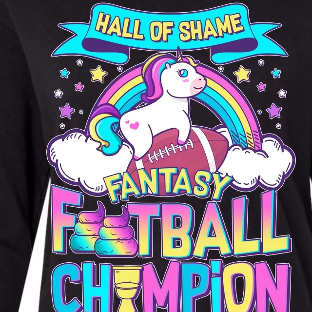 Hall of Shame Fantasy Football Chumpion Womens Cotton Relaxed Long Sleeve T-Shirt