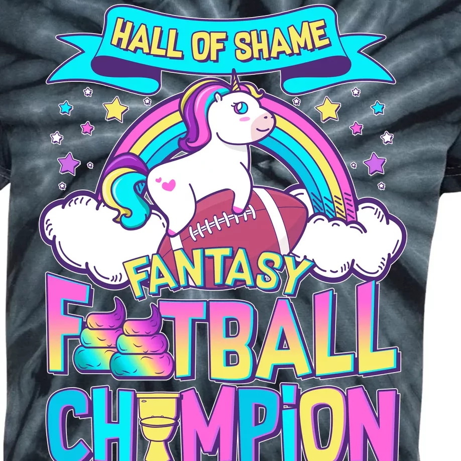 Hall of Shame Fantasy Football Chumpion Kids Tie-Dye T-Shirt