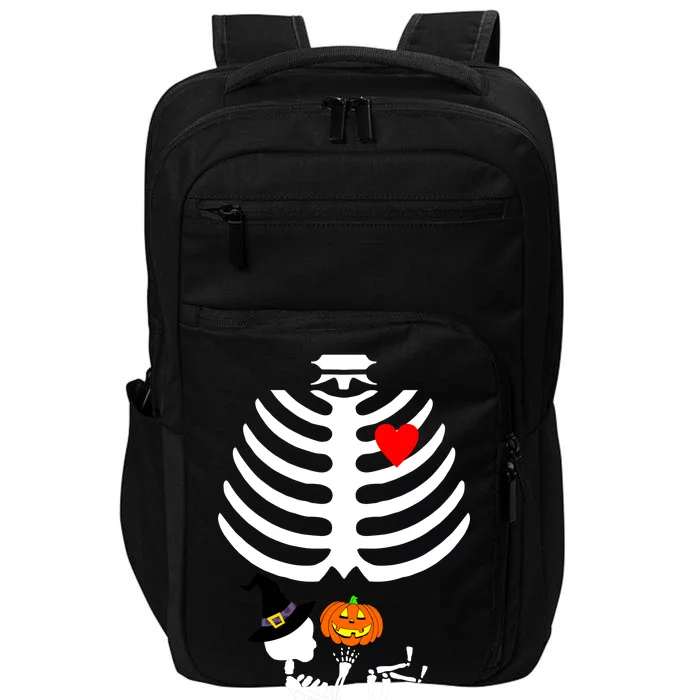 Halloween Baby Skeleton Pumpkin Impact Tech Backpack