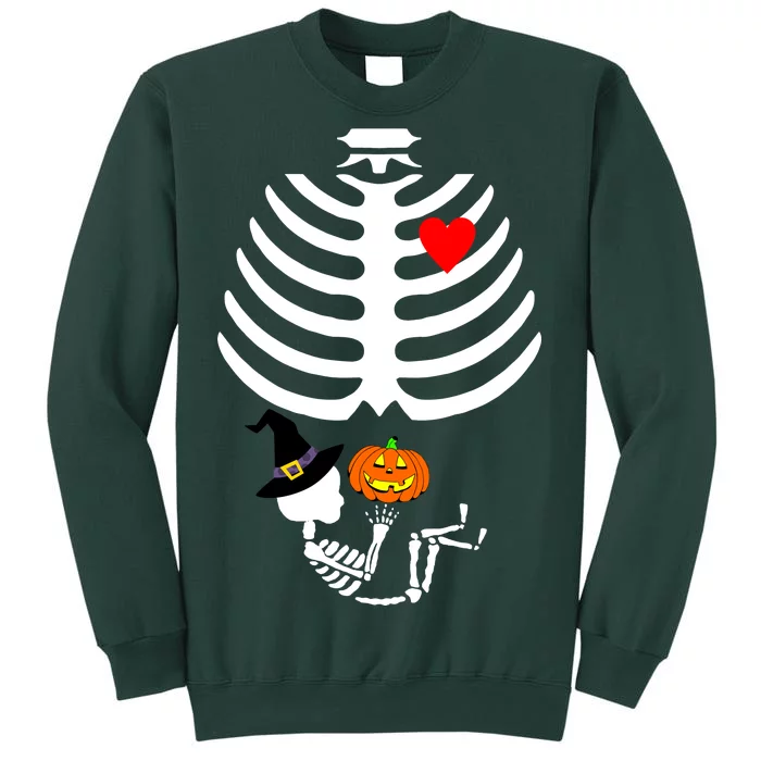 Halloween Baby Skeleton Pumpkin Sweatshirt