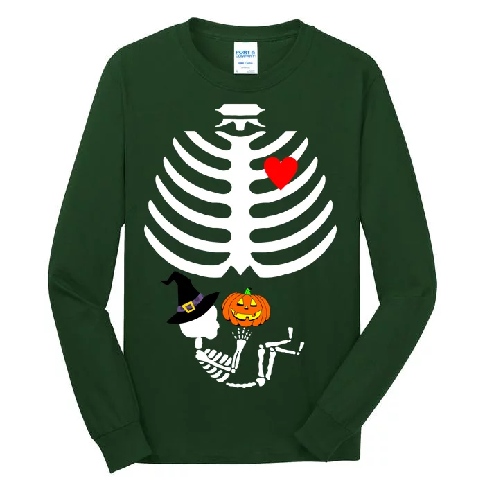 Halloween Baby Skeleton Pumpkin Tall Long Sleeve T-Shirt