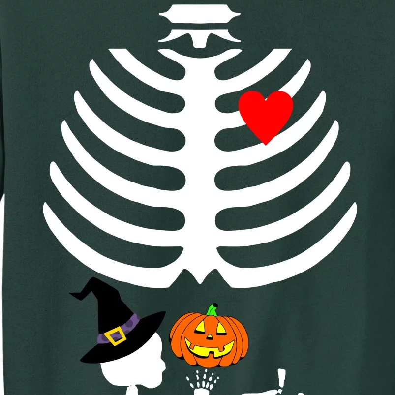 Halloween Baby Skeleton Pumpkin Tall Sweatshirt