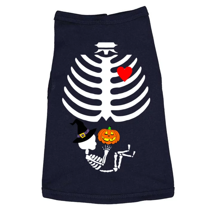 Halloween Baby Skeleton Pumpkin Doggie Tank