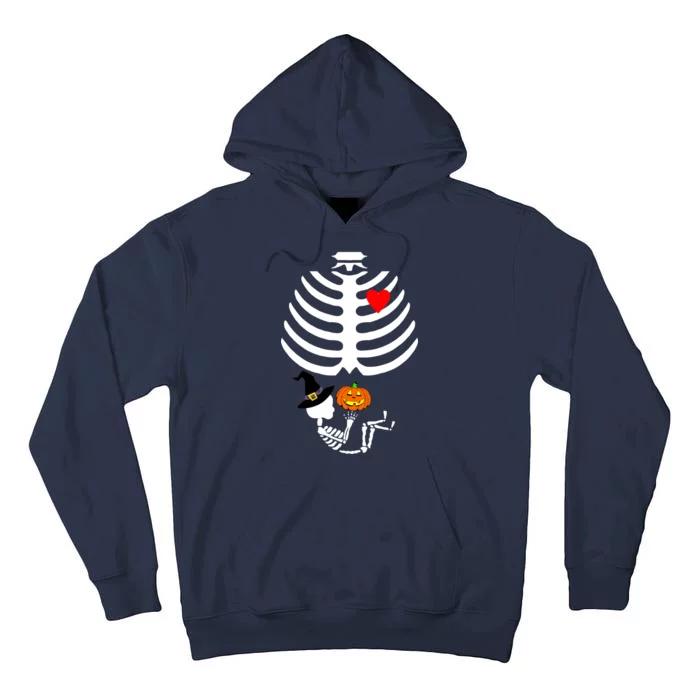 Halloween Baby Skeleton Pumpkin Tall Hoodie