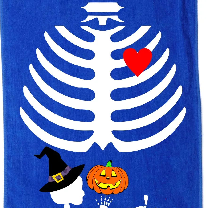 Halloween Baby Skeleton Pumpkin Platinum Collection Golf Towel