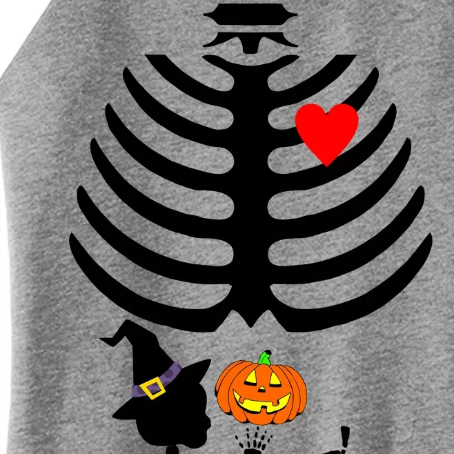 Halloween Baby Skeleton Pumpkin Women’s Perfect Tri Rocker Tank