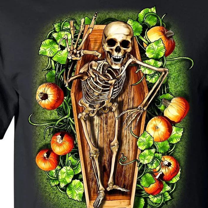 Halloween Casket Pumpkin Patch Tall T-Shirt