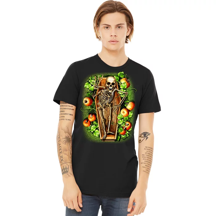 Halloween Casket Pumpkin Patch Premium T-Shirt