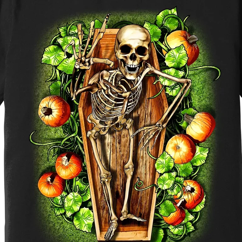 Halloween Casket Pumpkin Patch Premium T-Shirt