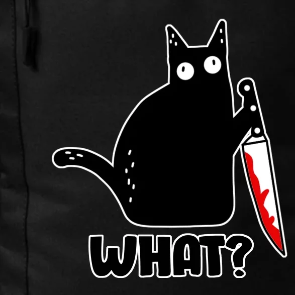 Halloween Cat what? Bloody Knife Daily Commute Backpack