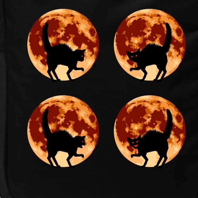 Halloween Cat with Full Moon Phases Impact Tech Backpack