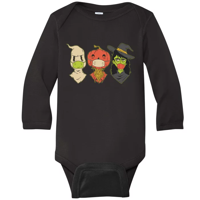 Halloween Creatures Pandemic Baby Long Sleeve Bodysuit