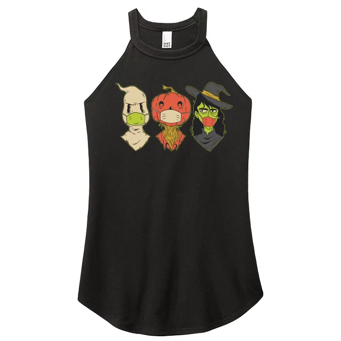 Halloween Creatures Pandemic Women’s Perfect Tri Rocker Tank