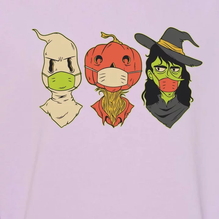 Halloween Creatures Pandemic Garment-Dyed Sweatshirt