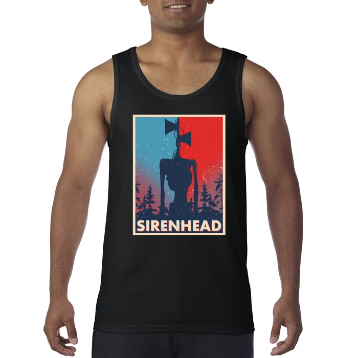 Halloween Creepy Sirenhead Vintage Tank Top