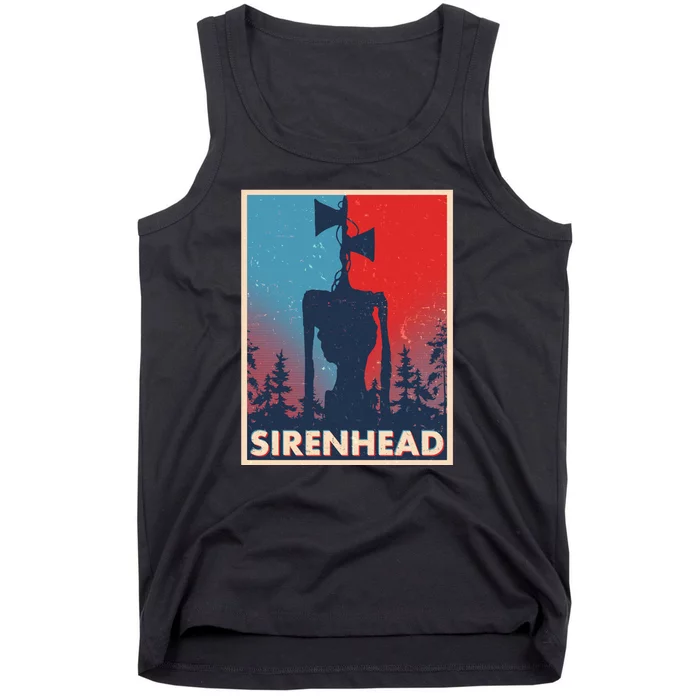 Halloween Creepy Sirenhead Vintage Tank Top