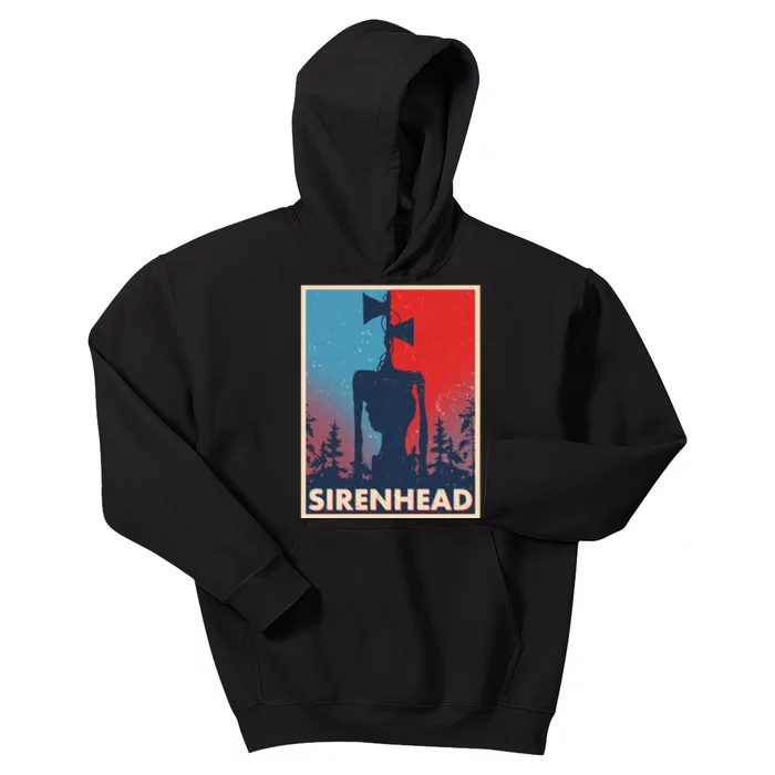 Halloween Creepy Sirenhead Vintage Kids Hoodie