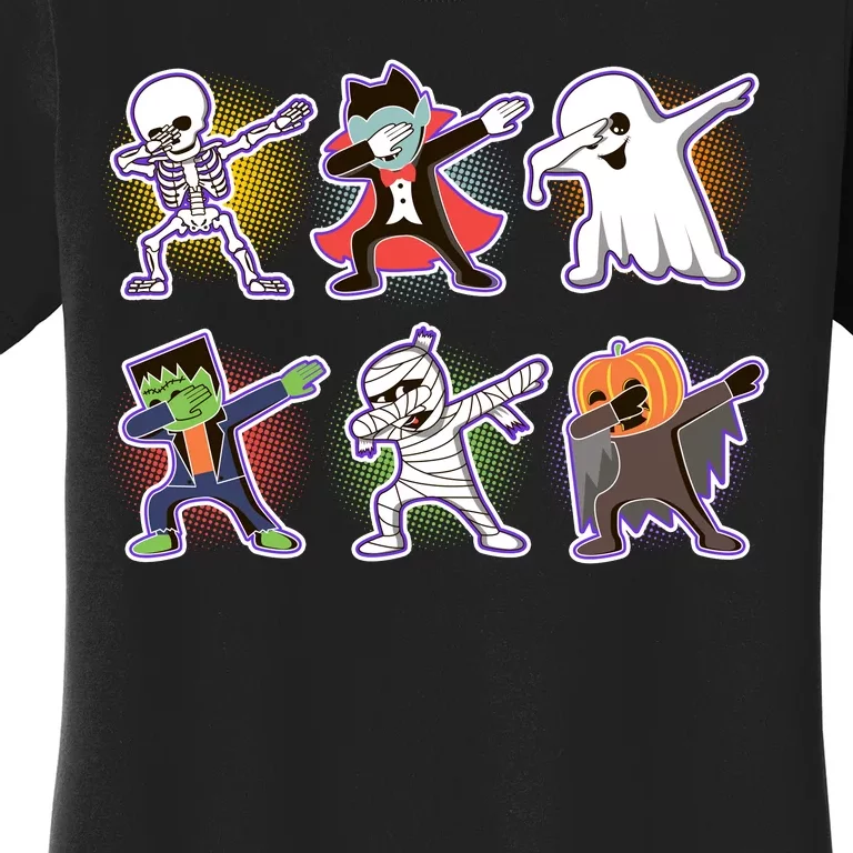 Halloween Cute Funny Dabbing Monsters Women's T-Shirt