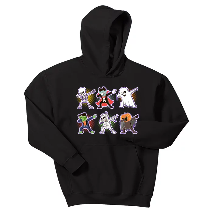 Halloween Cute Funny Dabbing Monsters Kids Hoodie