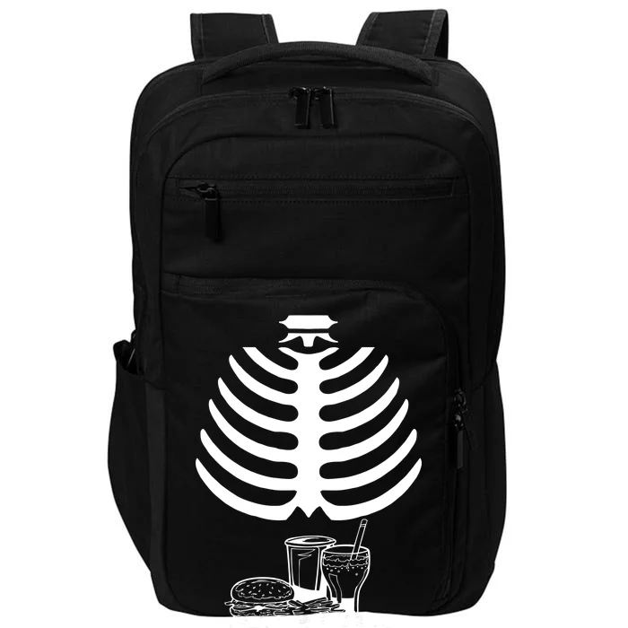 Halloween fast food skeleton Impact Tech Backpack