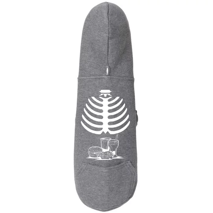 Halloween fast food skeleton Doggie 3-End Fleece Hoodie